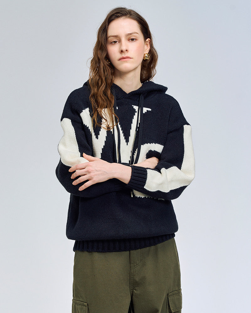 LeNIC & McCOY レタリング ルーズフィット フードニット MN01KN006FJY 商品写真 2