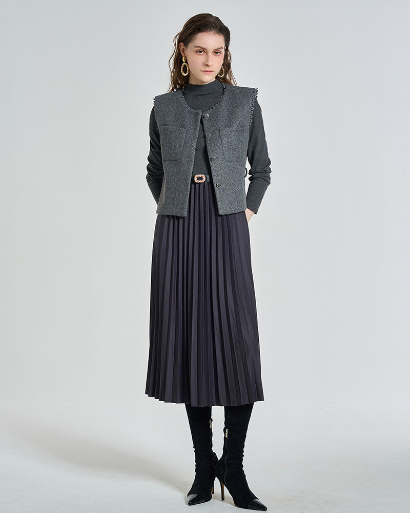 LeNIC & McCOY ベストセット ハーフネック プリーツワンピース LN11TP100 商品写真 2