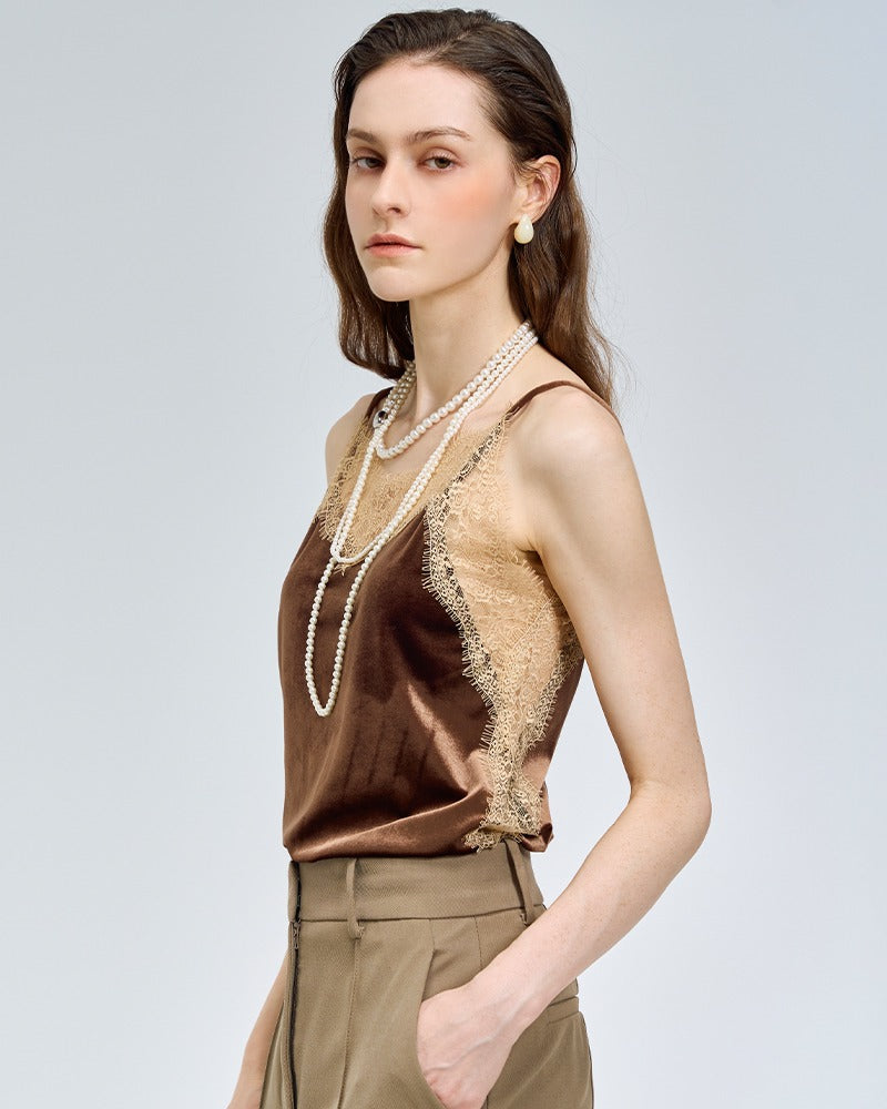 LeNIC & McCOY ベルベット レーススリーブレストップス LN10TO100 商品写真 1