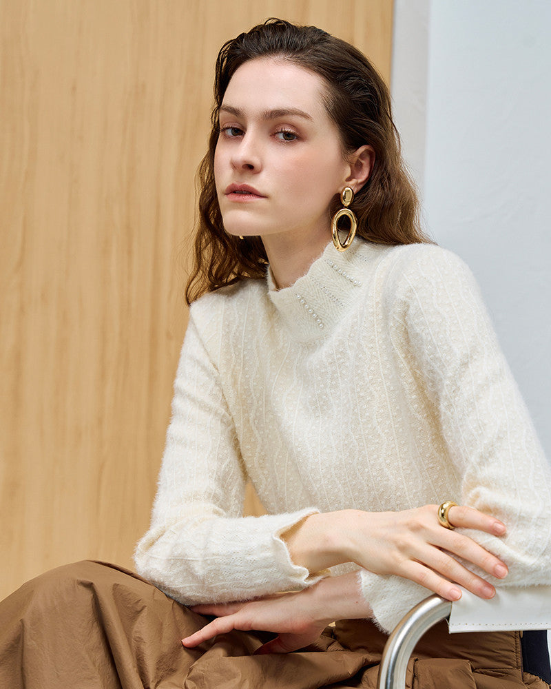 LeNIC & McCOY パールポイント ハイネックニット LO01KN100Y 商品写真 3